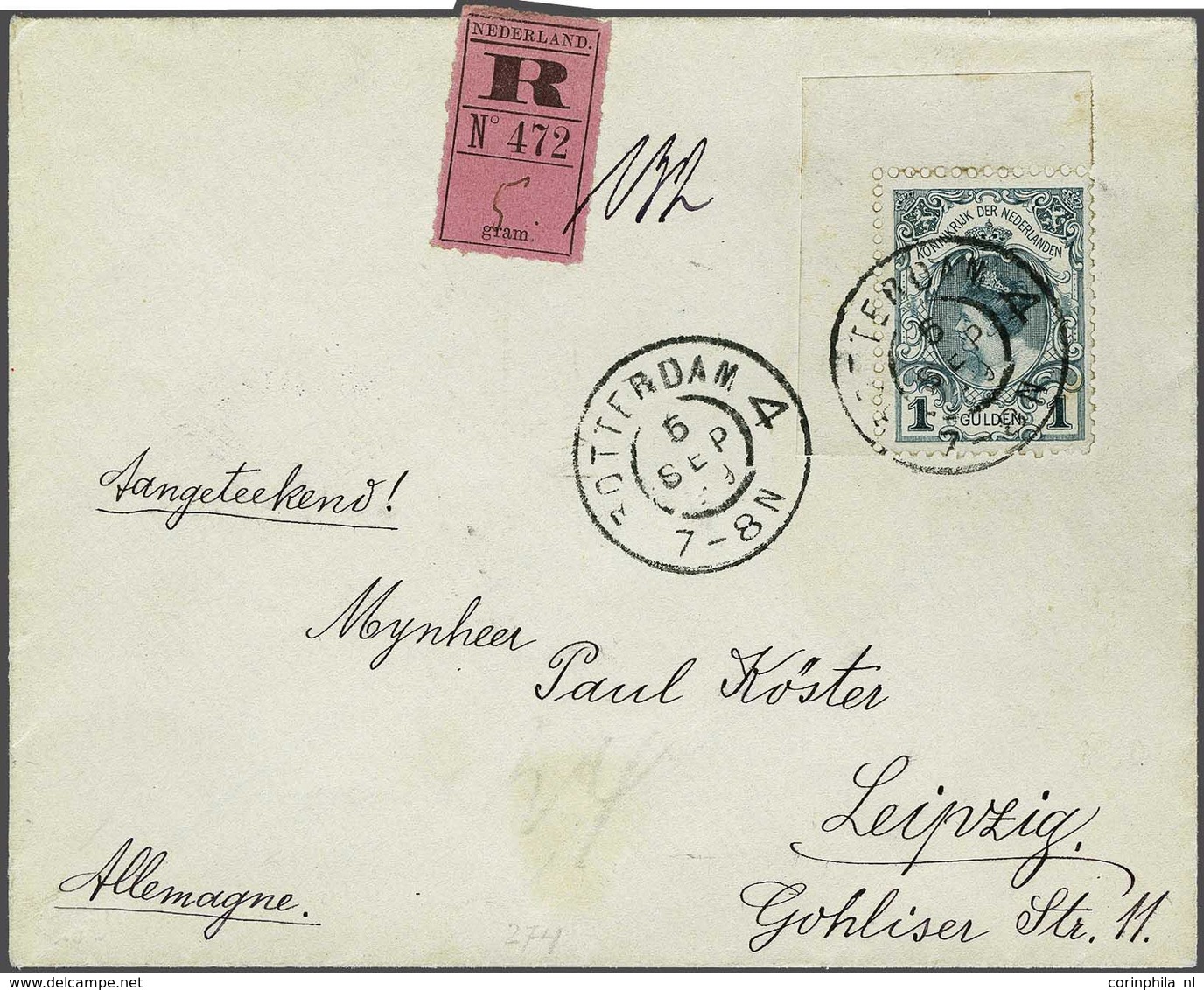 NL 1899 Numerals And Queen Wilhelmina - Sonstige & Ohne Zuordnung