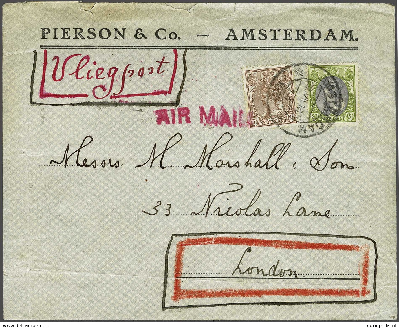 Netherlands Air Post Stamps - Autres & Non Classés