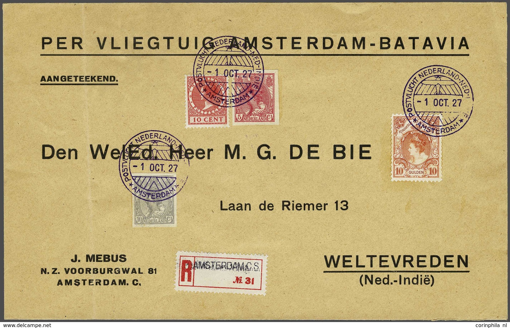 Netherlands Air Post Stamps - Autres & Non Classés