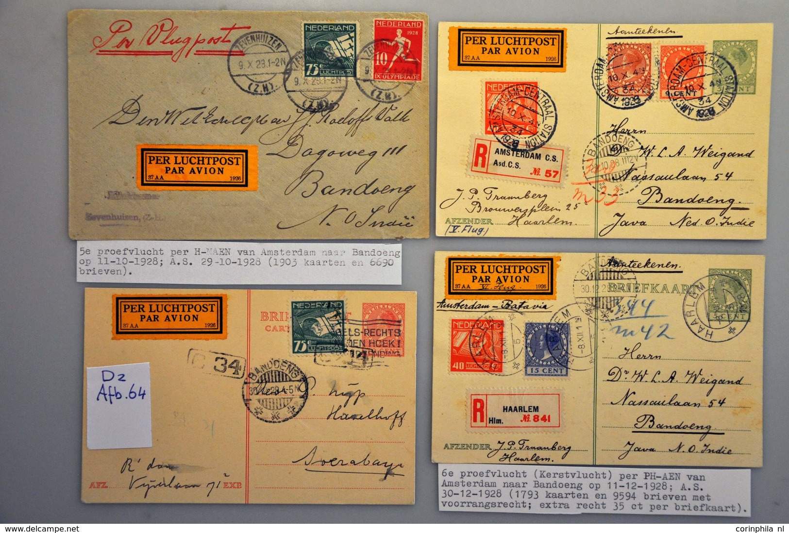 Netherlands Air Post Stamps - Sonstige & Ohne Zuordnung