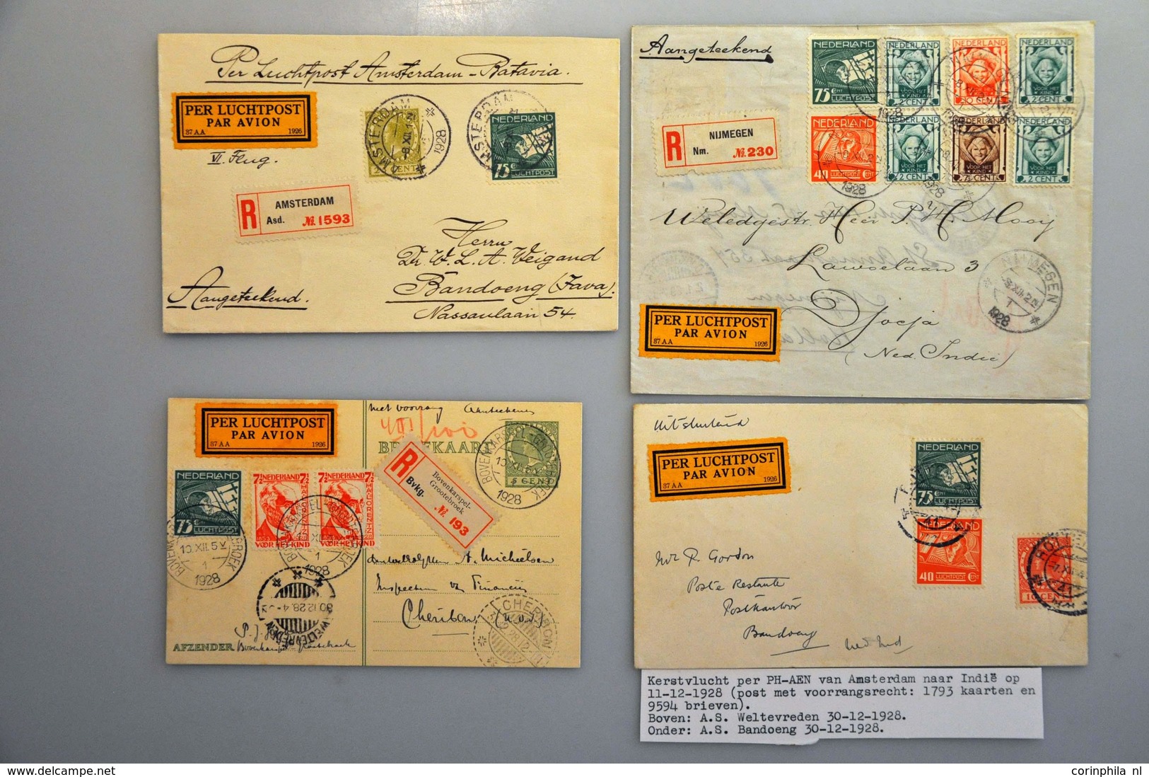 Netherlands Air Post Stamps