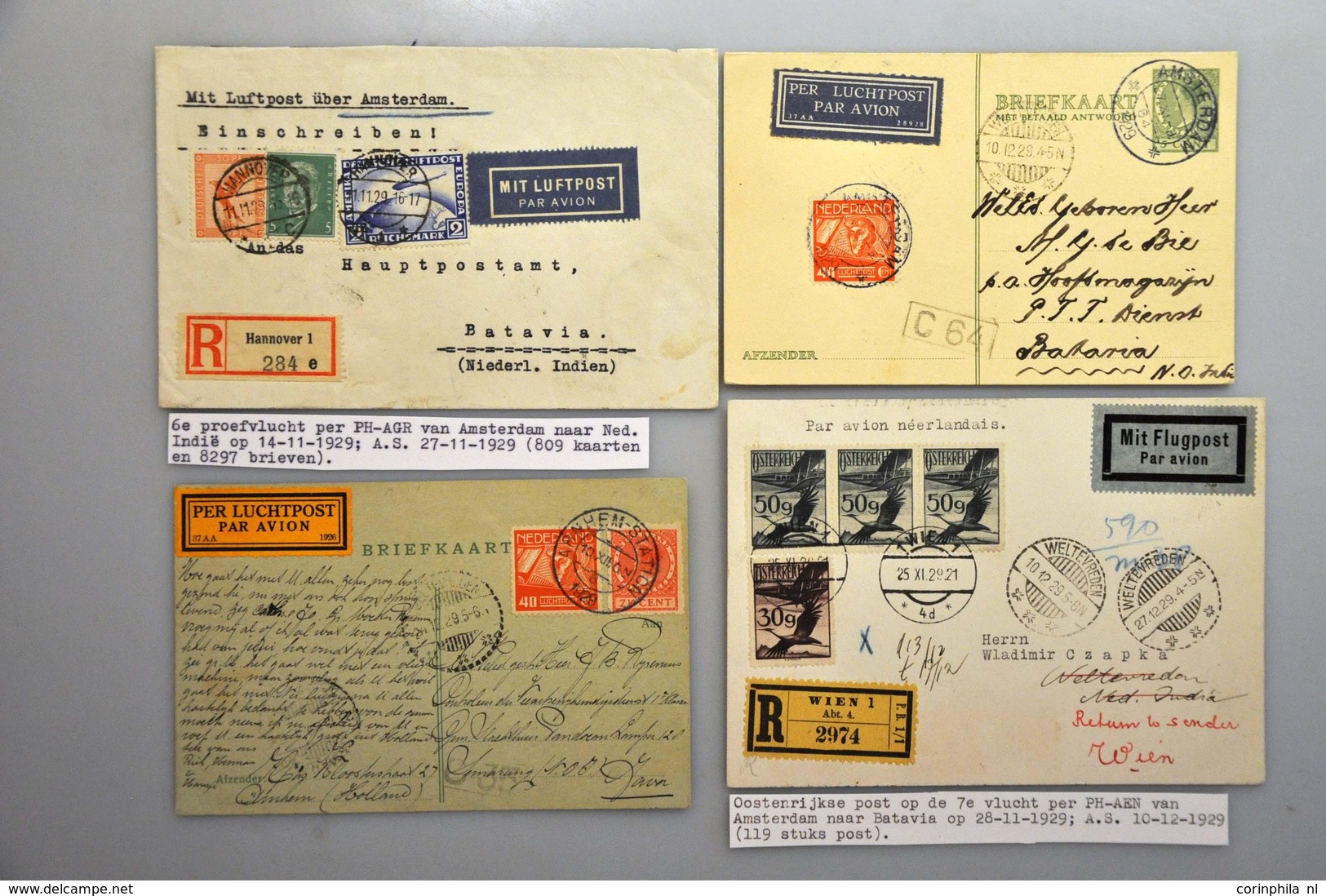 Netherlands Air Post Stamps