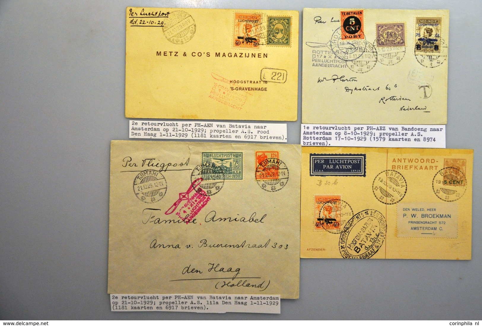 Netherlands Air Post Stamps