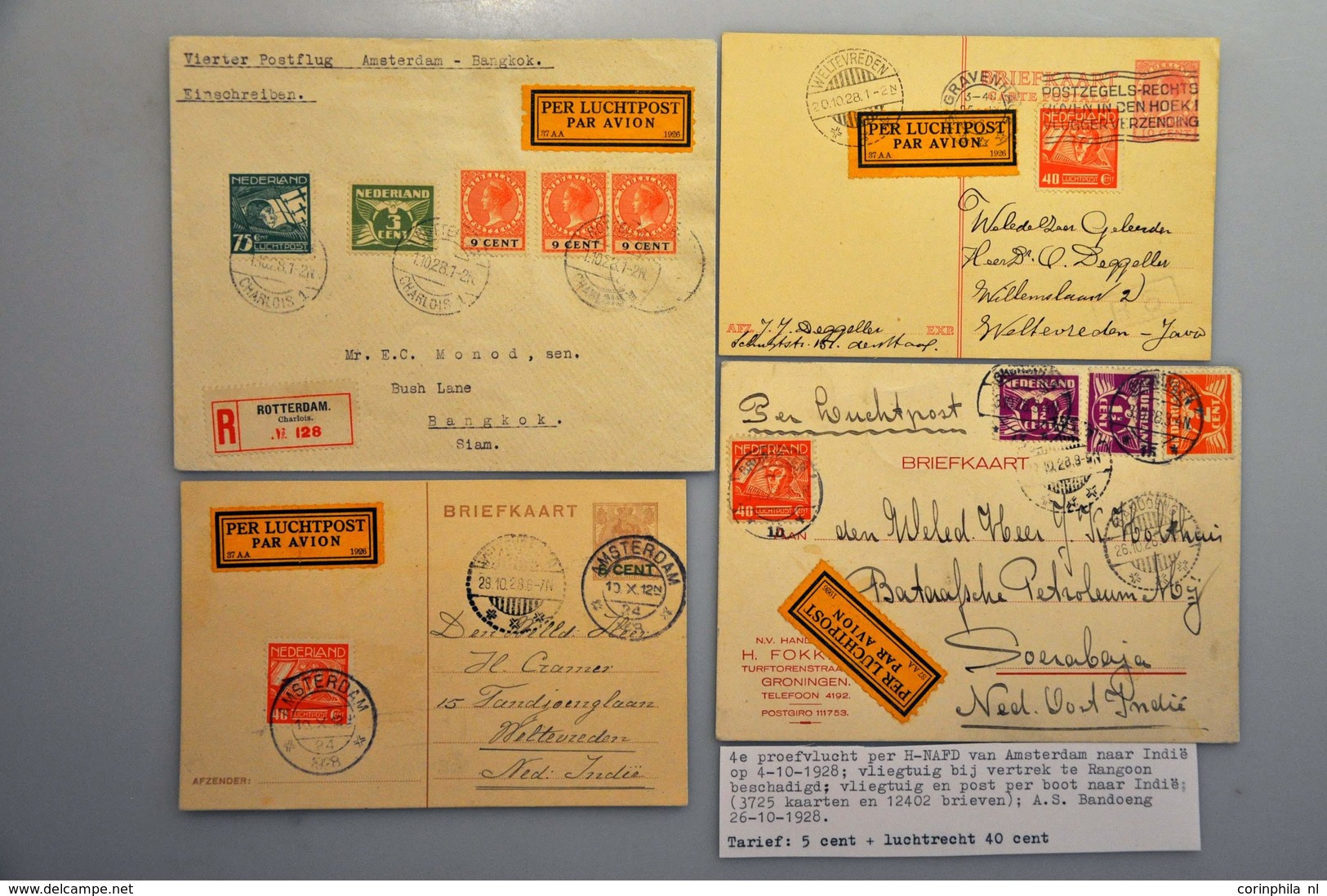 Netherlands Air Post Stamps