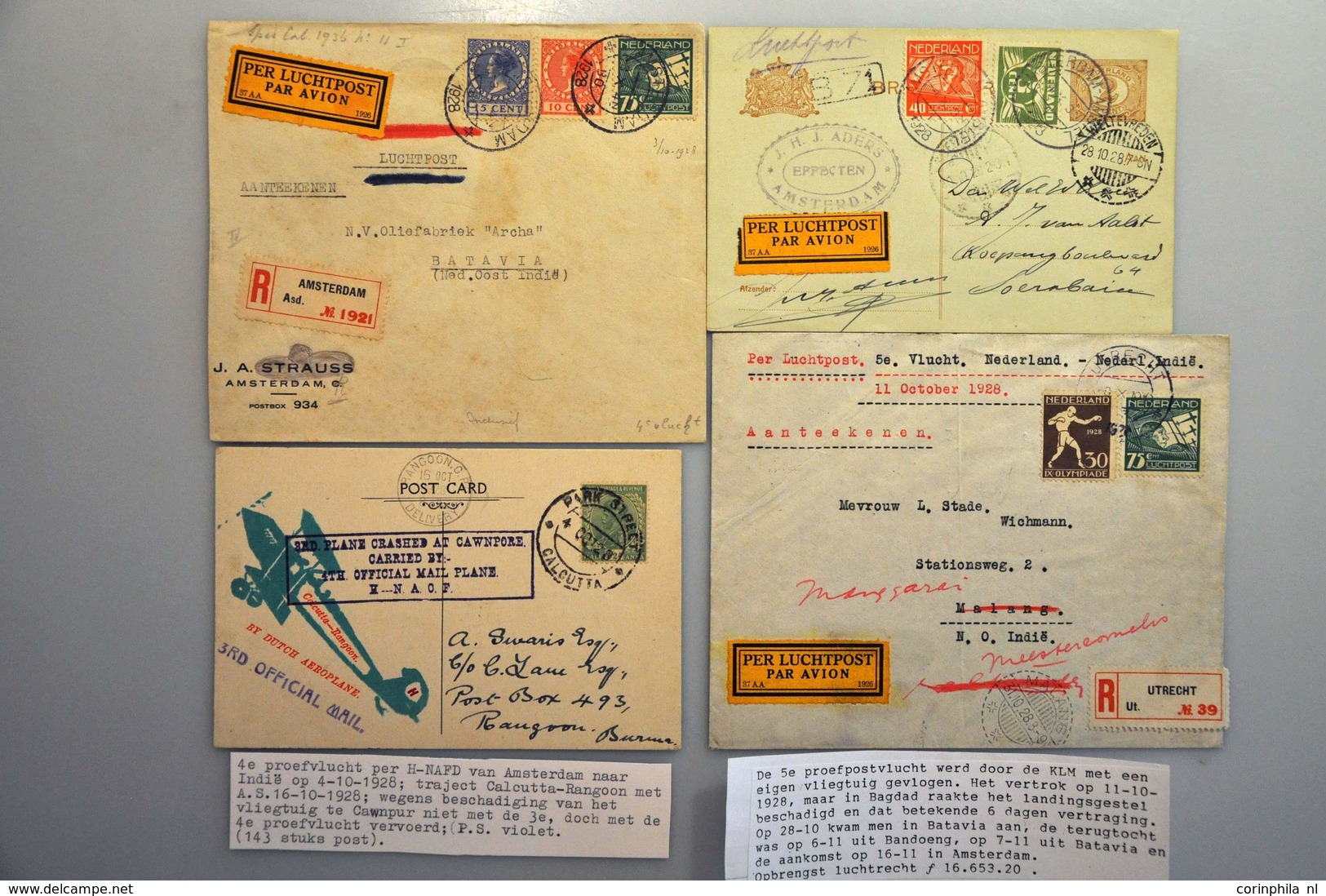 Netherlands Air Post Stamps