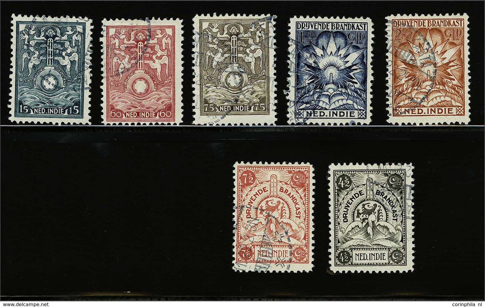 Netherlands Indies Incendiary Box Stamps - Sonstige & Ohne Zuordnung