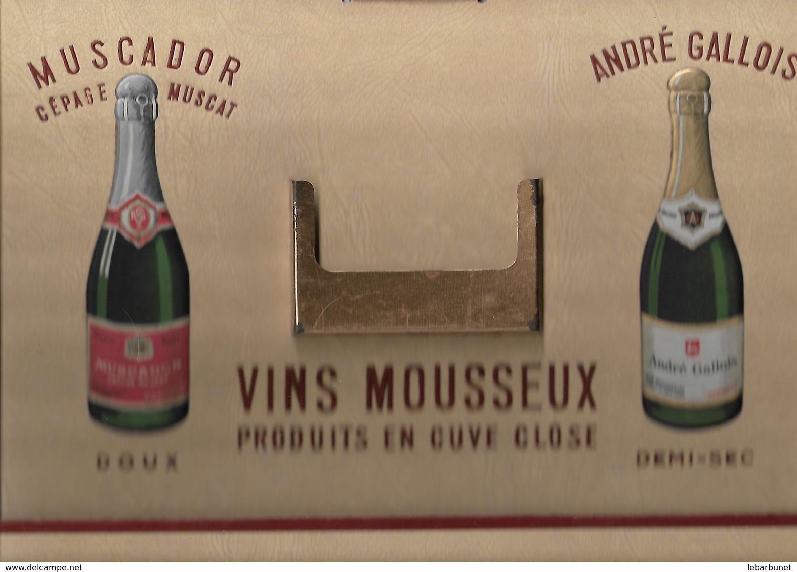 Carton Publicitaire Vins Mousseux  Porte Lettres - Autres & Non Classés