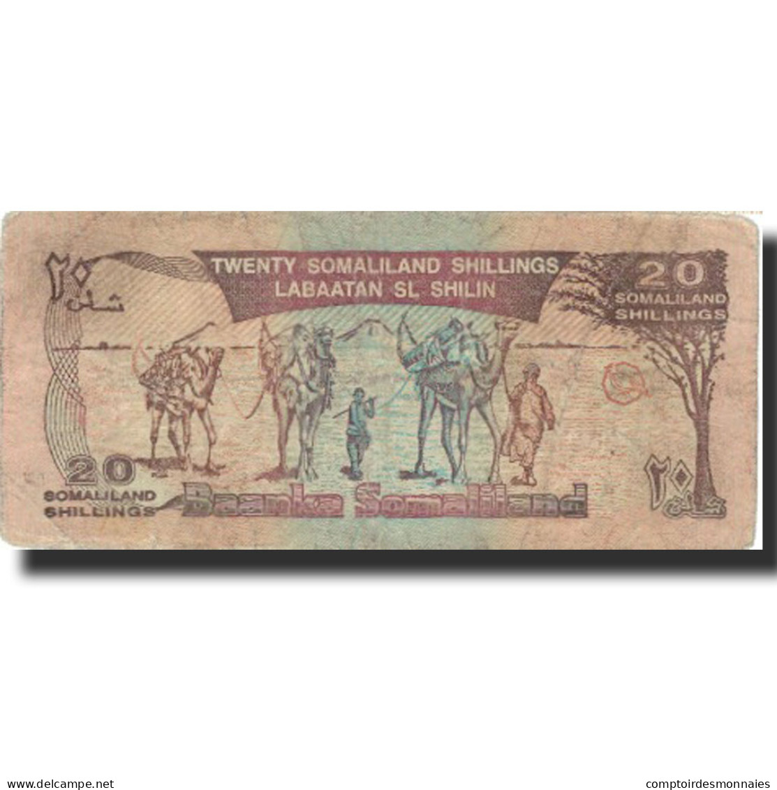 Billet, Somaliland, 20 Shillings = 20 Shilin, 1994, 1994, KM:3a, B - Somalia