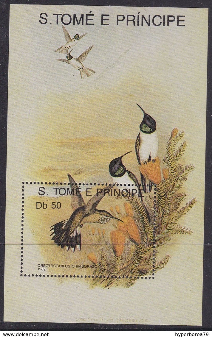 Sao Tome & Principe 1135 -  Hummingbirds 1989 M/S - MNH - Colibrì