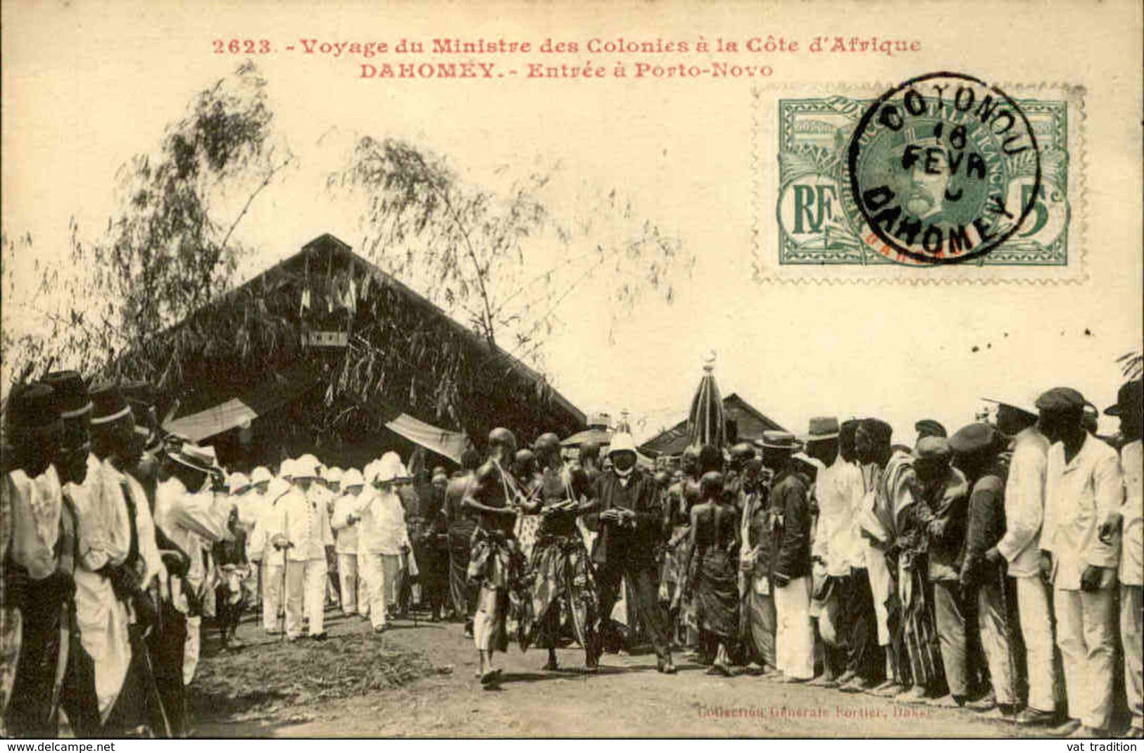 DAHOMEY - Carte Postale - Voyage Du Ministre Des Colonies Au Dahomey, Entrée à Porto Novo - L 53260 - Dahomey