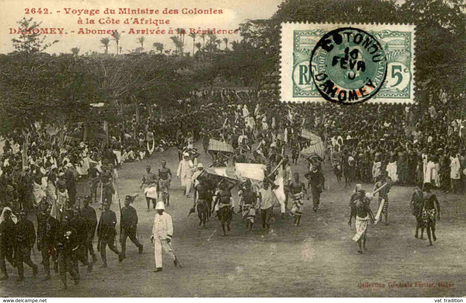 DAHOMEY - Carte Postale - Voyage Du Ministre Des Colonies Au Dahomey,arrivée à Abomey - L 53264 - Dahomey