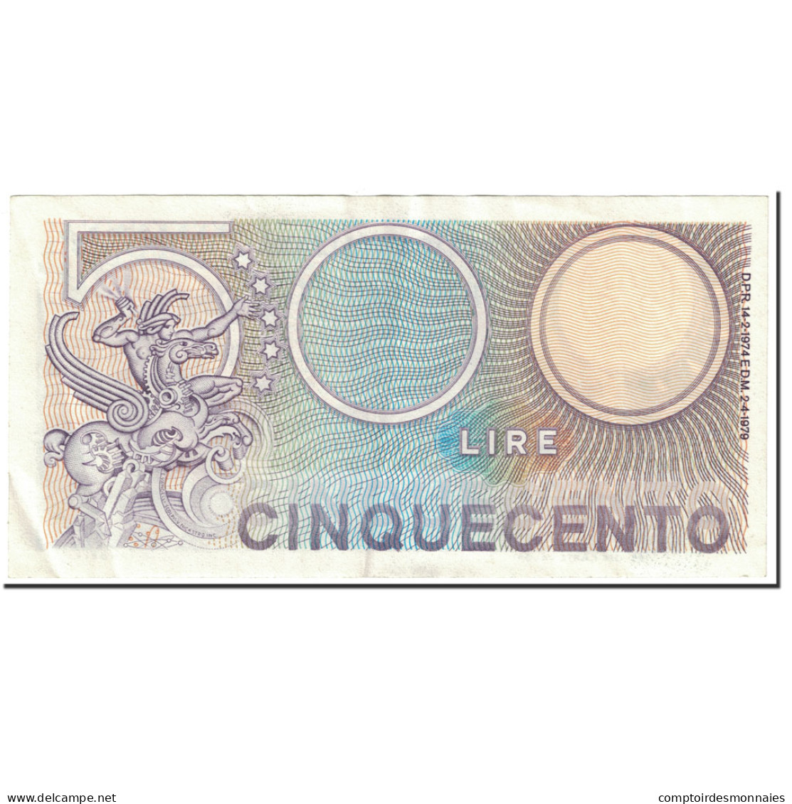 Billet, Italie, 500 Lire, 1979, 1979-04-02, KM:94, SUP - 500 Lire