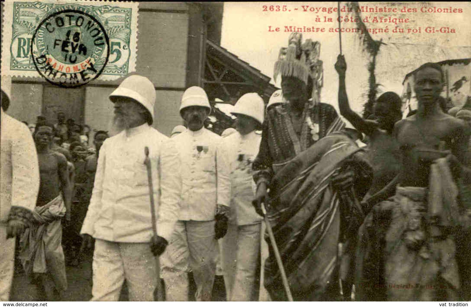 DAHOMEY - Carte Postale - Voyage Du Ministre Des Colonies Avec Le Roi Gi Gla - L 53276 - Dahomey
