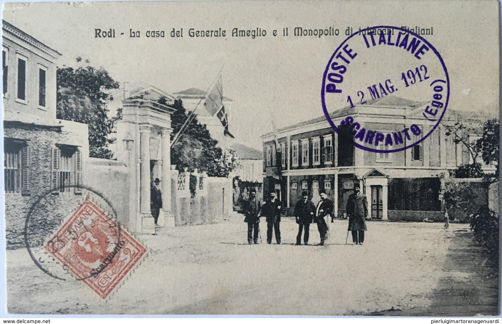 Rodi 02 - Grecia - Rodi - Rhodos - La Casa Del Generale Ameglio E Il Monopolio Di Tabacchi Siciliani - 1912 - Grecia