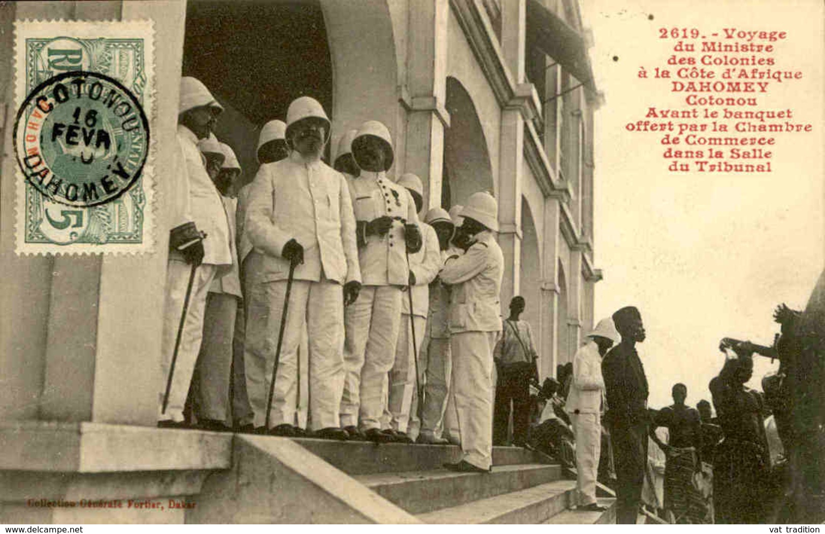 DAHOMEY - Carte Postale - Voyage Du Ministre Des Colonies à Cotonou Avant Le Banquet - L 53280 - Dahomey