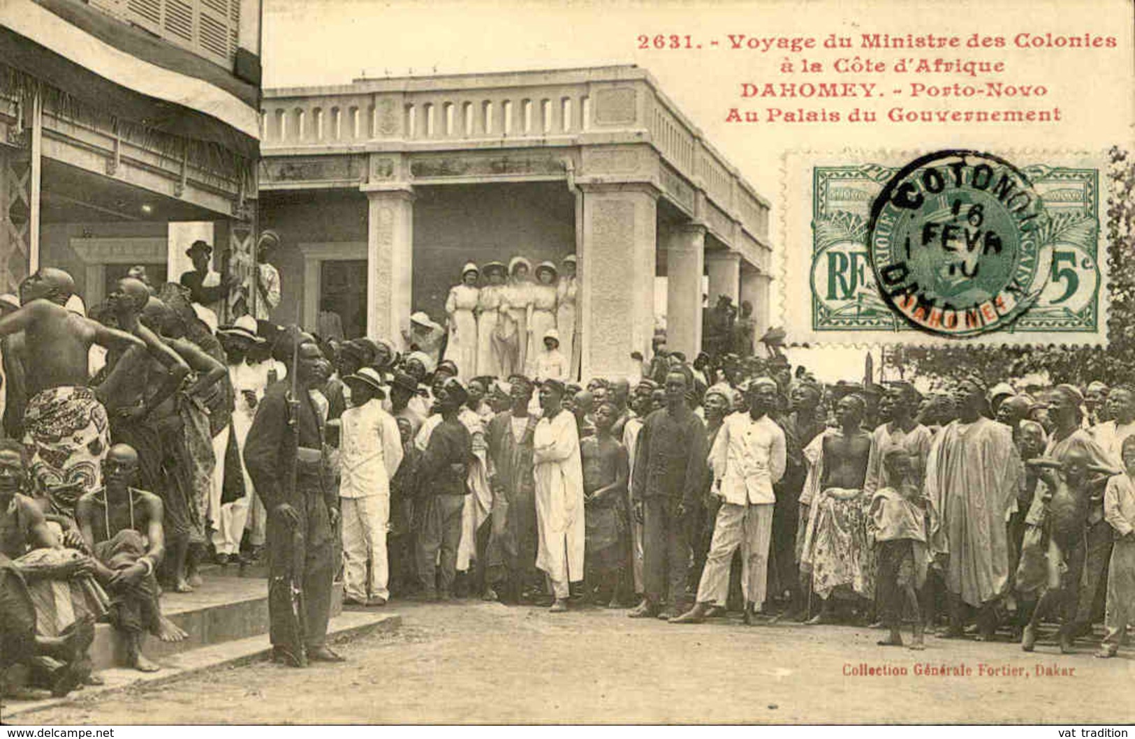 DAHOMEY - Carte Postale - Voyage Du Ministre Des Colonies Au Palis Du Gouvernement à Porto Novo - L 53281 - Dahomey