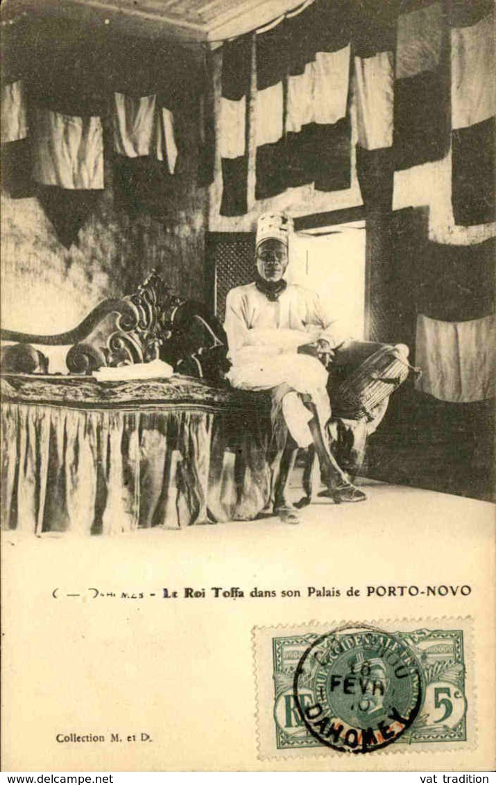 DAHOMEY - Carte Postale - Cotonou - Le Roi Toffa Dans Son Palais - L 53292 - Dahomey