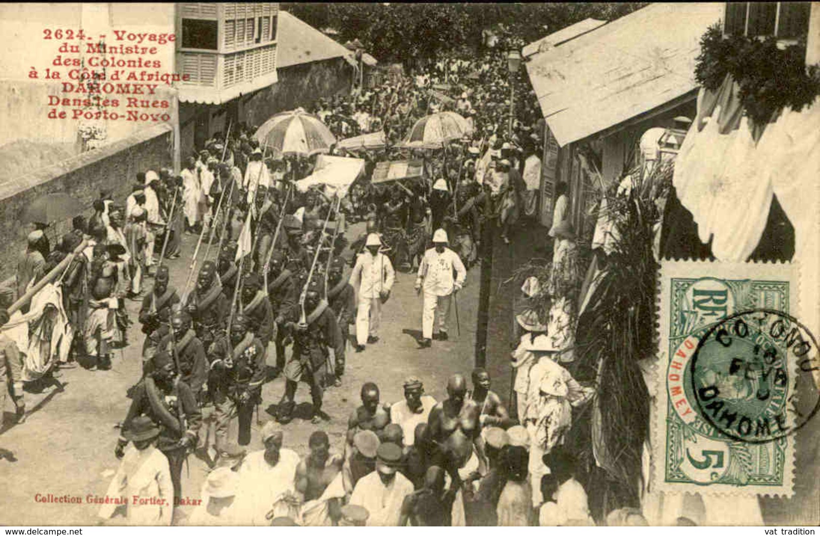 DAHOMEY - Carte Postale - Visite Du Ministre Des Colonies - Dans Les Rues De Porto Novo - L 53297 - Dahomey