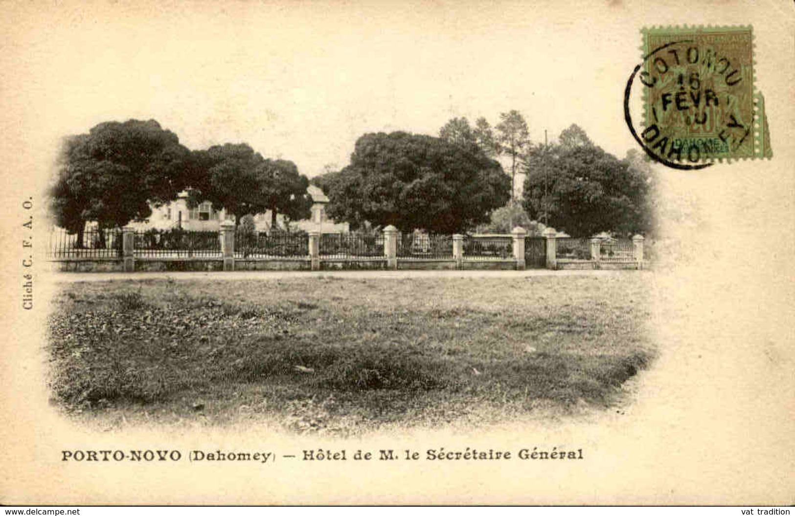 DAHOMEY - Carte Postale - Porto Novo - Hôtel De M. Le Secrétaire Général - L 53299 - Dahomey