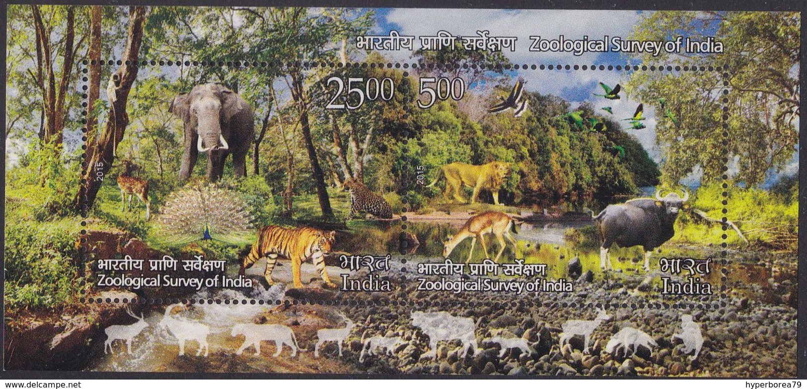 India 2899/00 - Zoological Survey 2015 M/S - MNH - Altri & Non Classificati