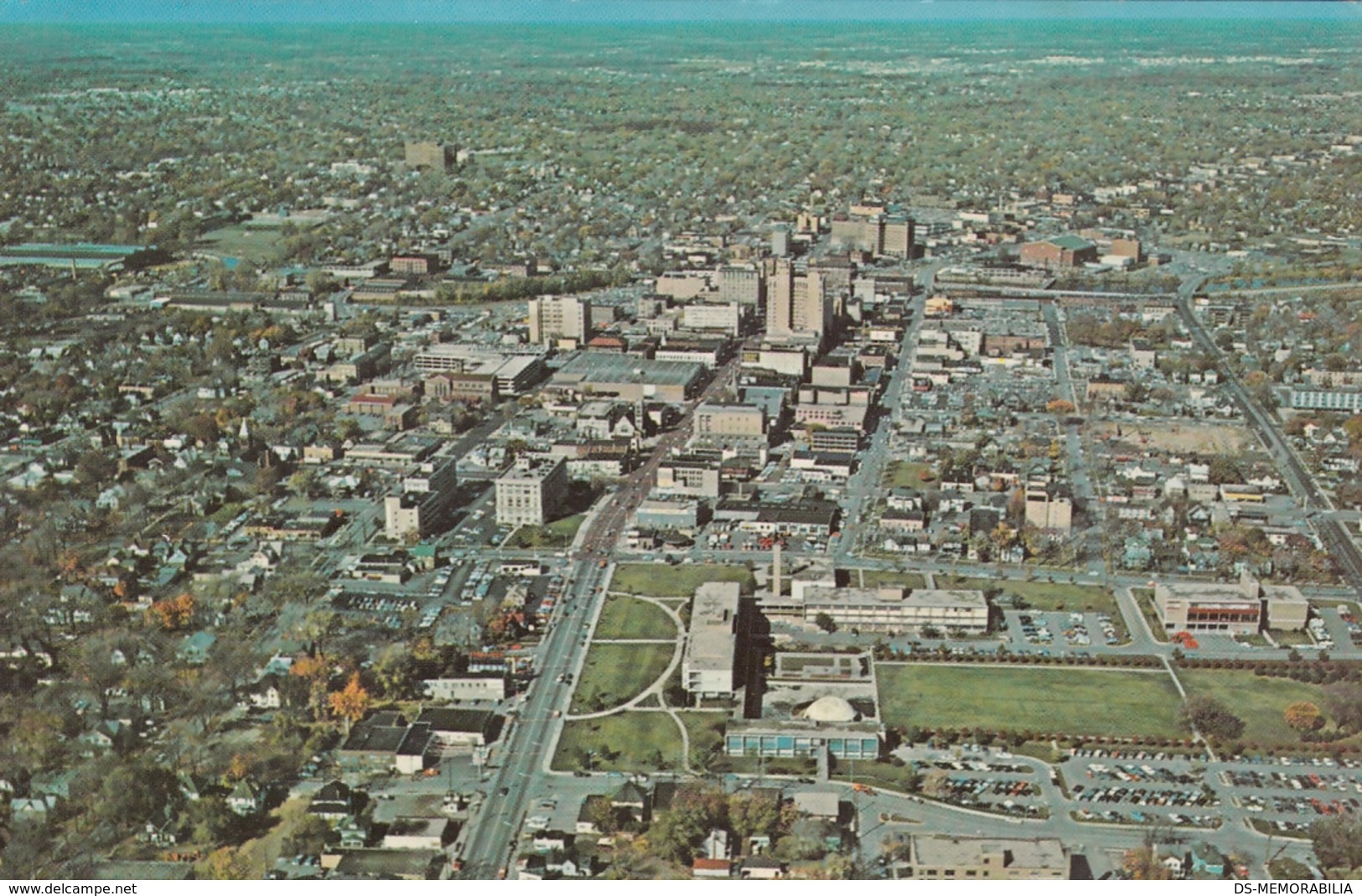 Flint Michigan - Aerial View 1968 Dexter Press - Flint