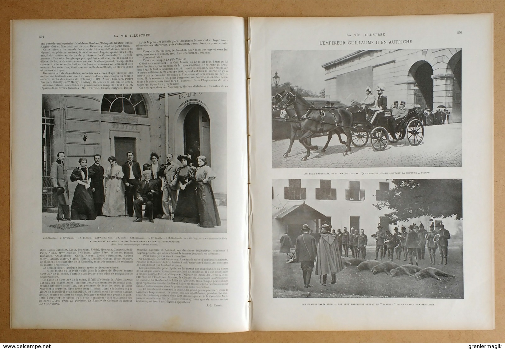 La Vie Illustrée N°259 Du 02/10/1903 Les événements En Macédoine Carte De Boris Sarafoff/Louis Delaunay/Guillaume II - Other & Unclassified