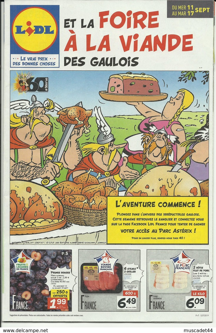 MAGAZINE PUBLICITAIRE LIDL THEME ASTERIX ET OBELIX - Publicités