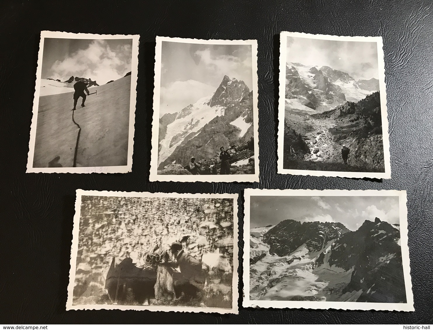 Set De 5 PHOTOS - HAUTES ALPES 1933 - Ascension De LA MEIJE Et Du RATEAU - Orte