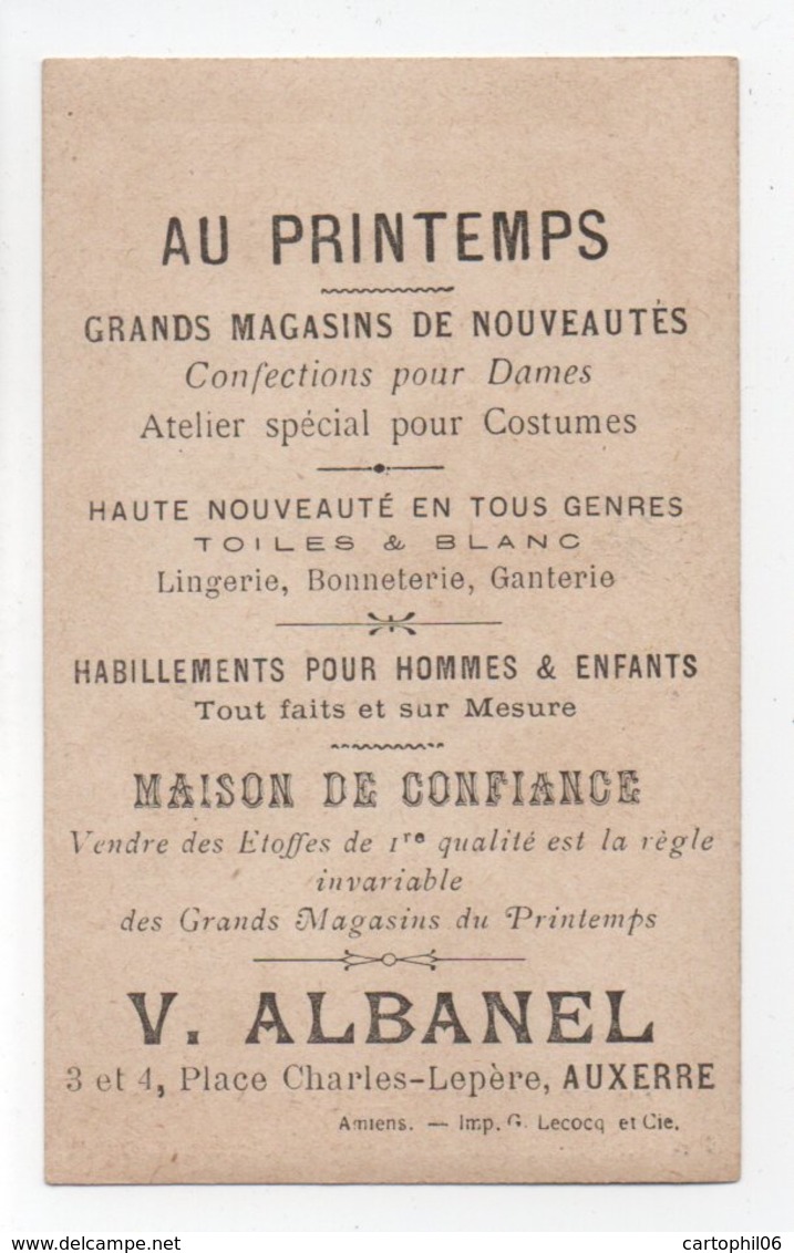 - CHROMO AU PRINTEMPS - V. ALBANEL, AUXERRE - Timbre, Monnaies, Drapeaux, Médailles PERSE - - Autres & Non Classés