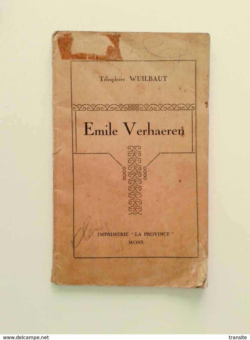 Emile Verhaeren Par Thélesphore Wuilbaut 1926 - Autres & Non Classés