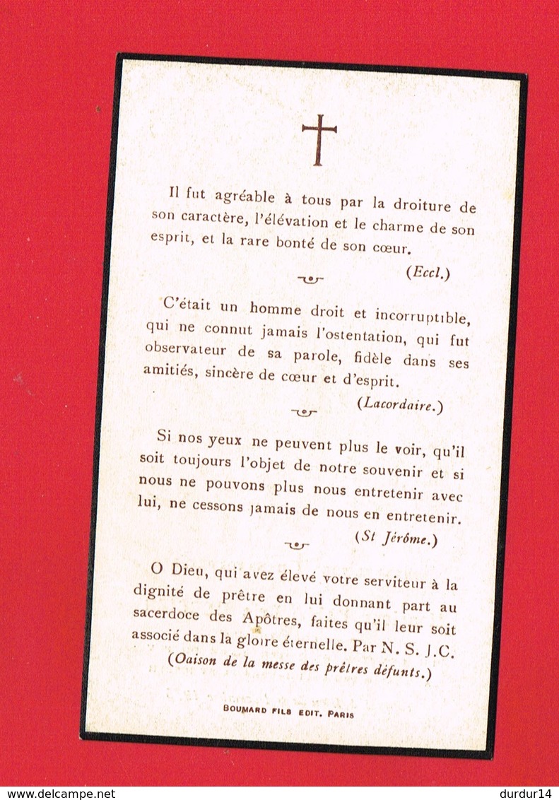 Avis De Décès De M. L'Abbé Eric MERCIER & Notre Dame Du Puy 1935 Religieux Aumonier - Décès