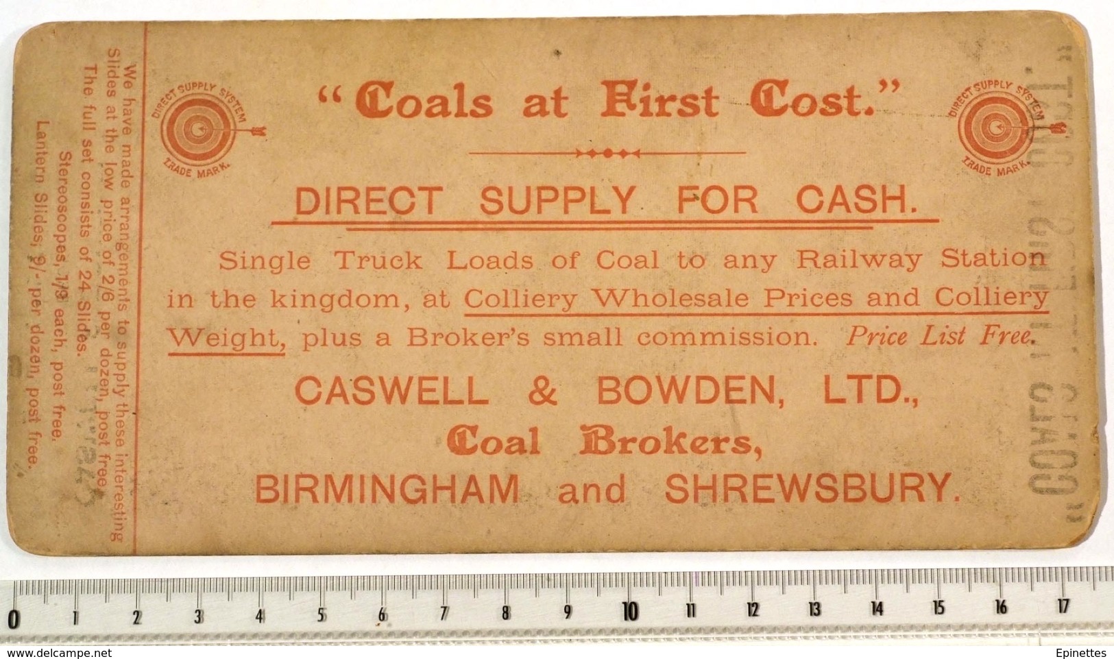 Photo Stéréo MINE CHARBON Angleterre, Coals At First Cost Caswell & Bowden, N1771 Screening. Colliery Puits Chevalement - Stereo-Photographie