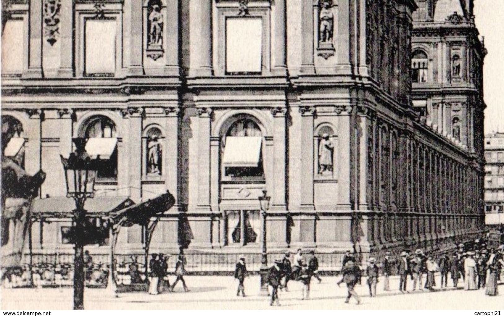 CPA 75 PARIS 4e Station De Métro HOTEL DE VILLE Pagode Guimard Perspective De La Rue De Rivoli 1906 Ed ND Phot N° 375 - Arrondissement: 04