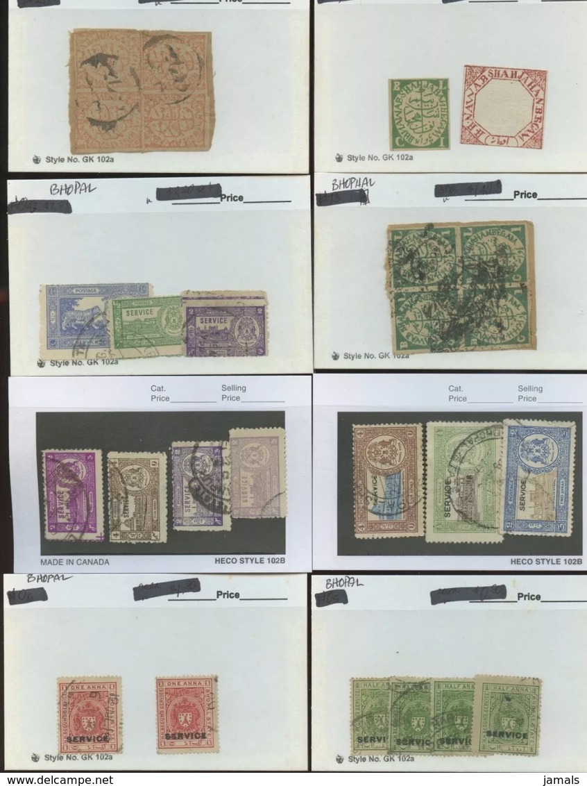 India, Feudatory State, Bhopal, Used Lot 2 Images, Inde - Bhopal