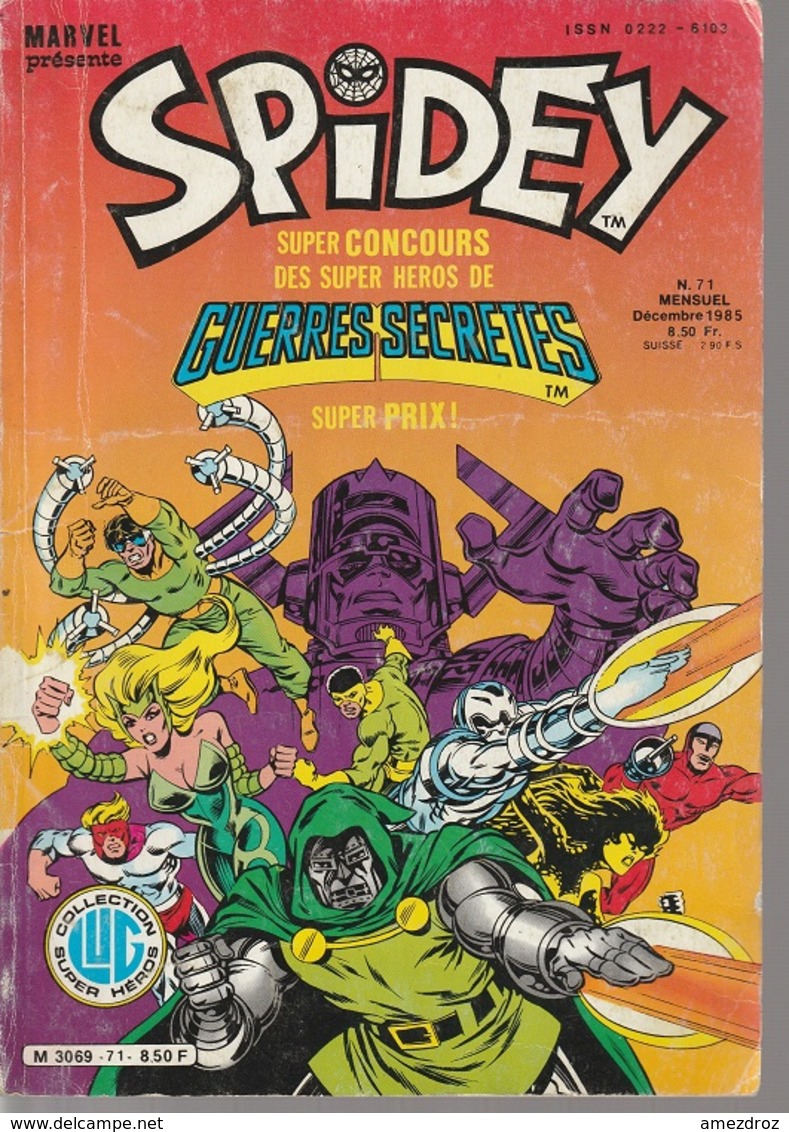 Marvel Présente Spidey N° 71 Décembre 1985 - Spidey