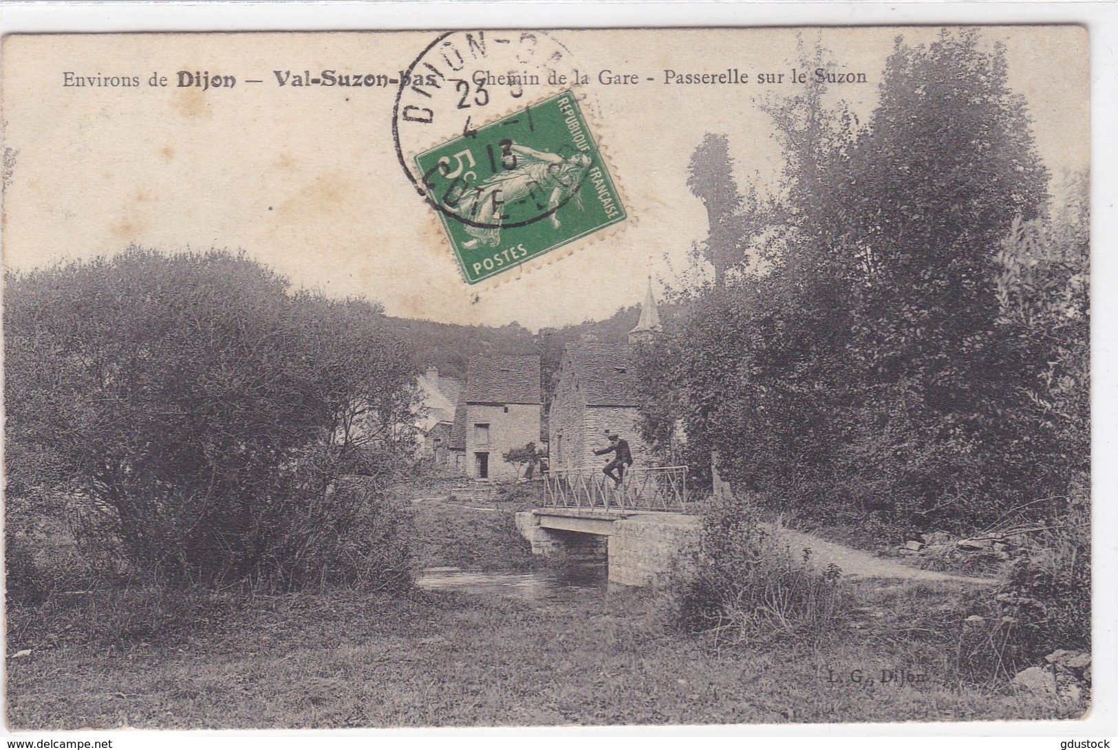 Côte-d'Or - Environs De Dijon - Val-Suzon-Bas - Chemin De La Gare - Passerelle Sur Le Suzon - Altri & Non Classificati