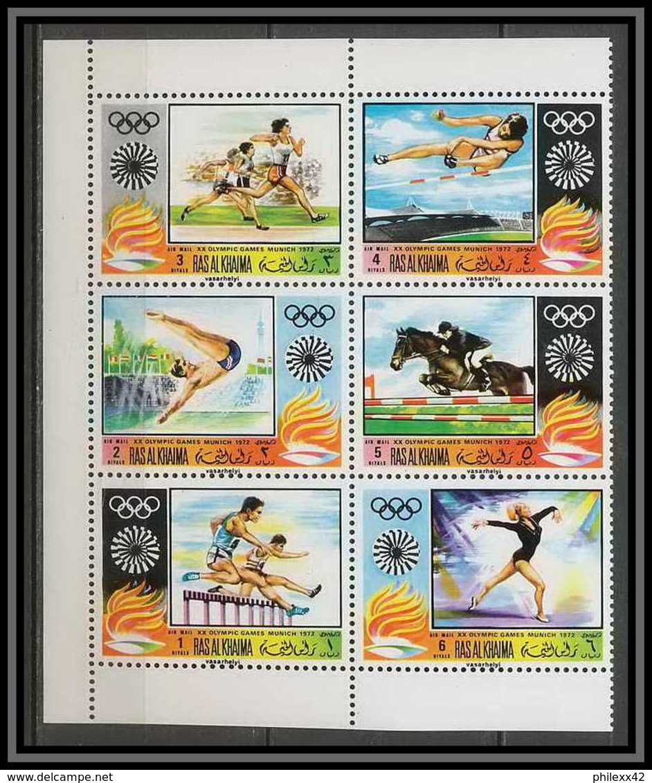 Ras Al Khaima - 605a - N° 384/389 A Jeux Olympiques (olympic Games) Munich 1972 - Ras Al-Khaima