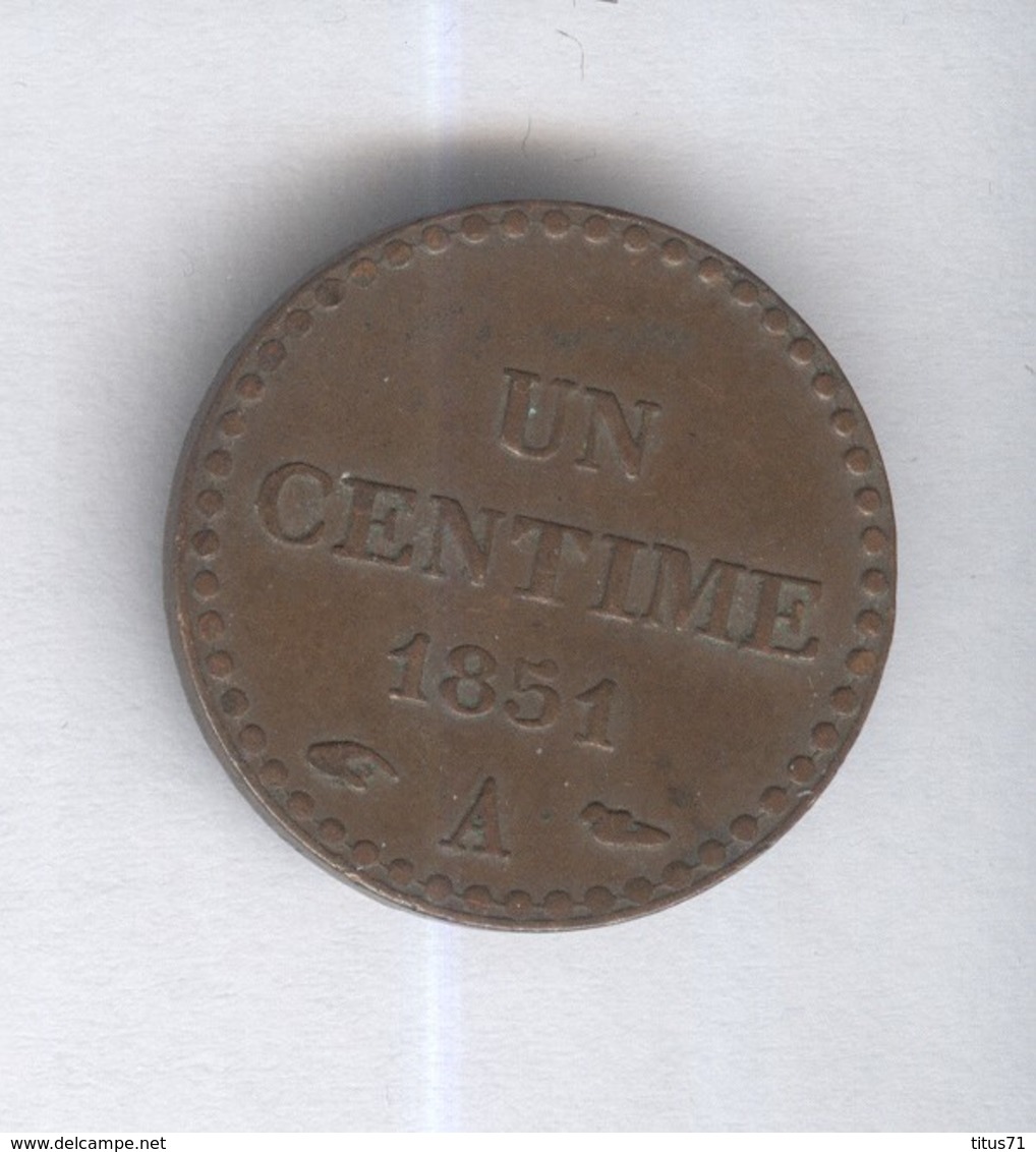 1 Centime France 1851 A - SUP - Autres & Non Classés