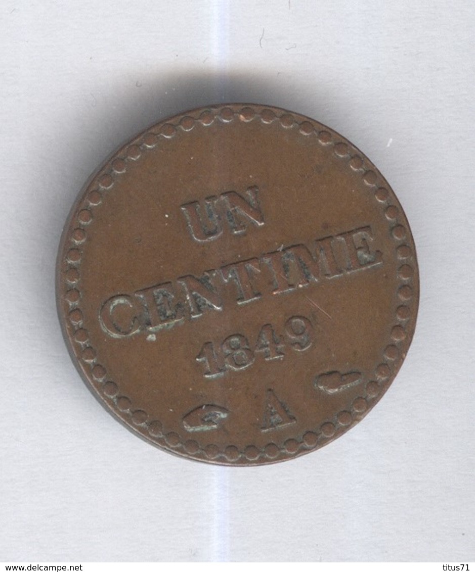 1 Centime France 1849 A - SUP - Autres & Non Classés