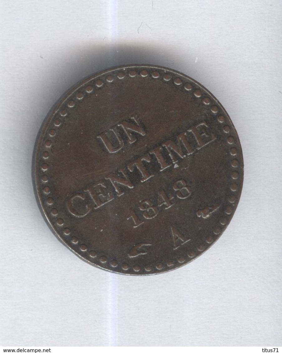 1 Centime France 1848 A - SUP - Otros & Sin Clasificación