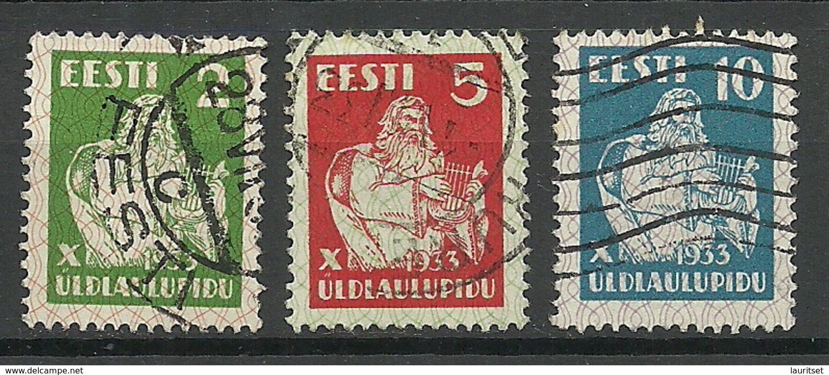 ESTLAND Estonia 1933 Michel 99 - 101 O - Estonia