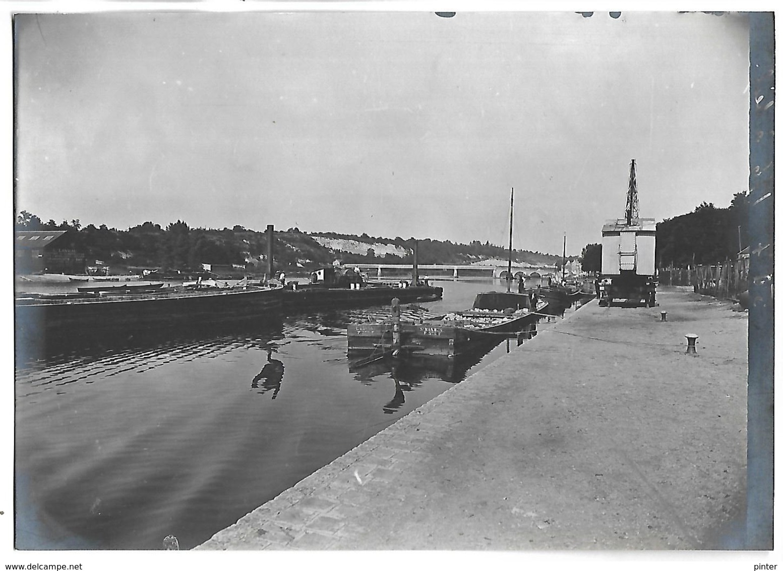 SAINT MAMMES - Le Quai - PENICHE - PHOTO D'excellente Qualité 17.5 X 12.4 Cm - Saint Mammes