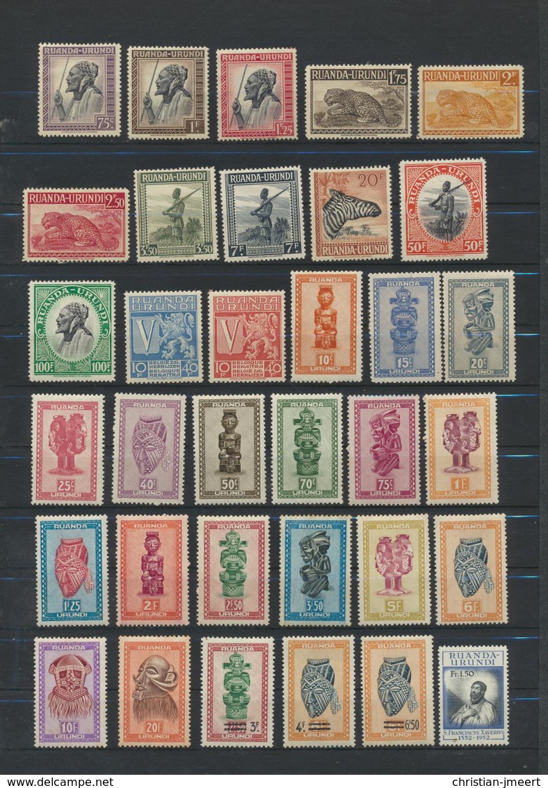 RUANDA-URUNDI   Lot De 64 Timbres MH X/MNH XX - Collections