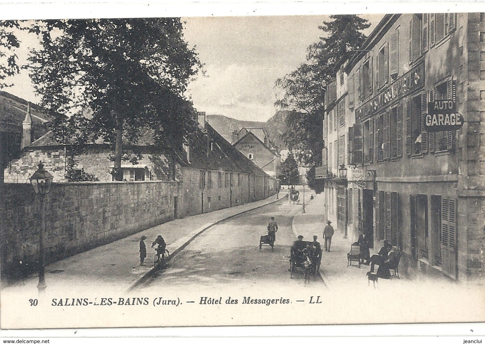 30. SALINS-LES-BAINS . HOTEL DES MESSAGERIES . CARTE NON ECRITE - Autres & Non Classés