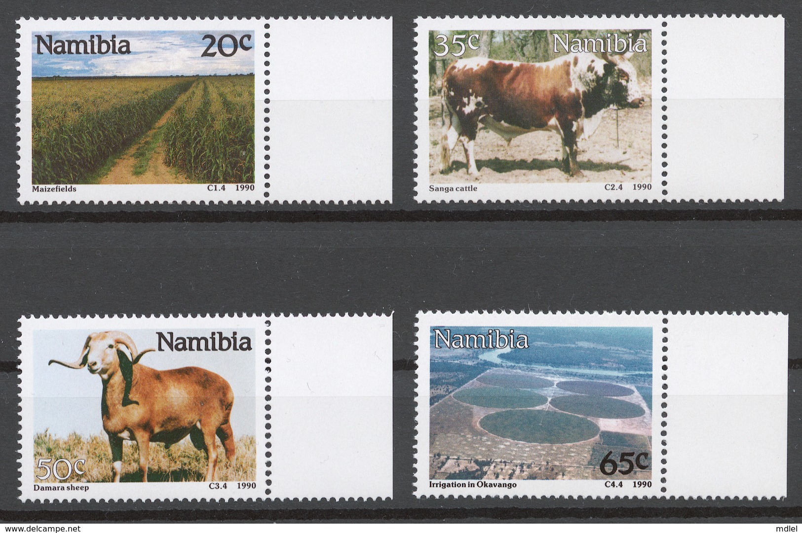 Namibia 1990 Mi# 679-82** FARMING AND RANCHING - Namibie (1990- ...)