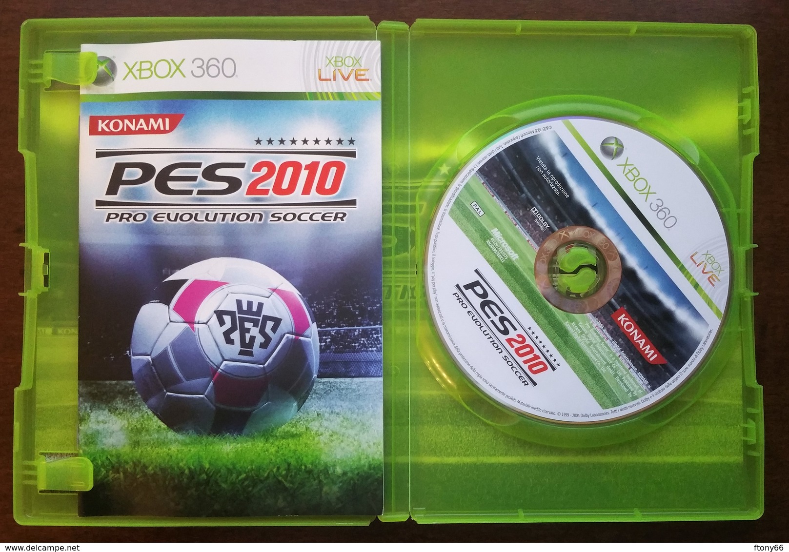 MA20 Gioco XBOX 360 PES 2010 Pro Evolution Soccer - Usato Con Manuale ITA - Xbox 360