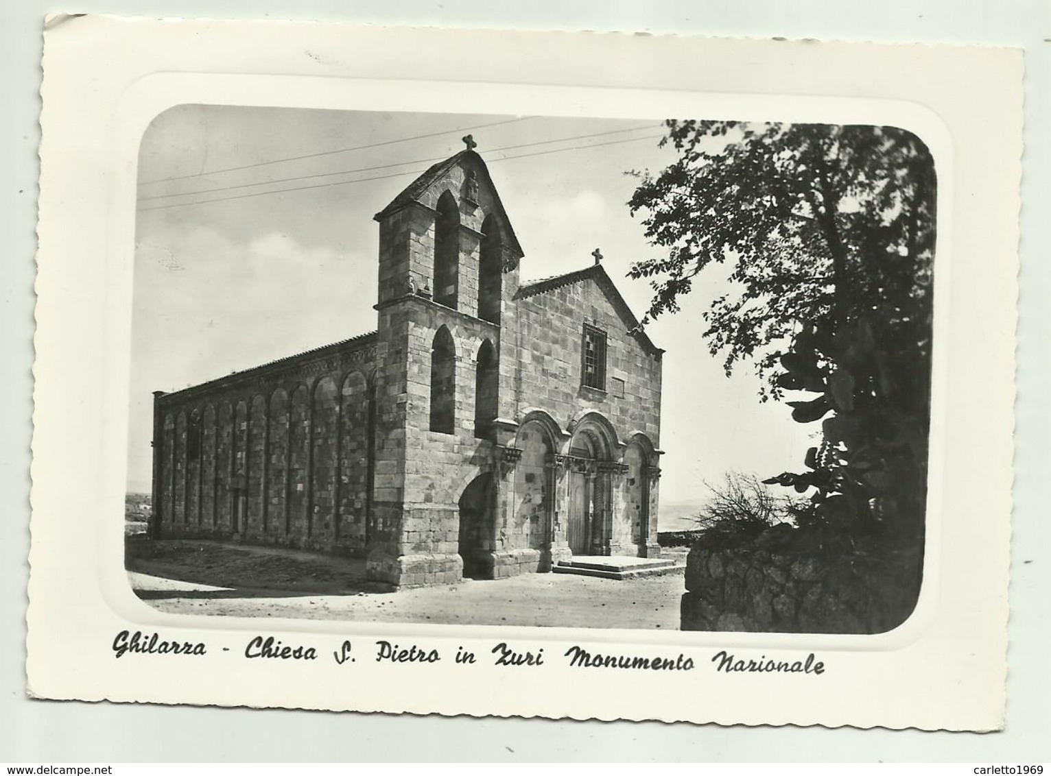 GHILARZA - CHIESA S.PIETRO IN ZURI MONUMENTO NAZIONALE VIAGGIATA  FG - Oristano