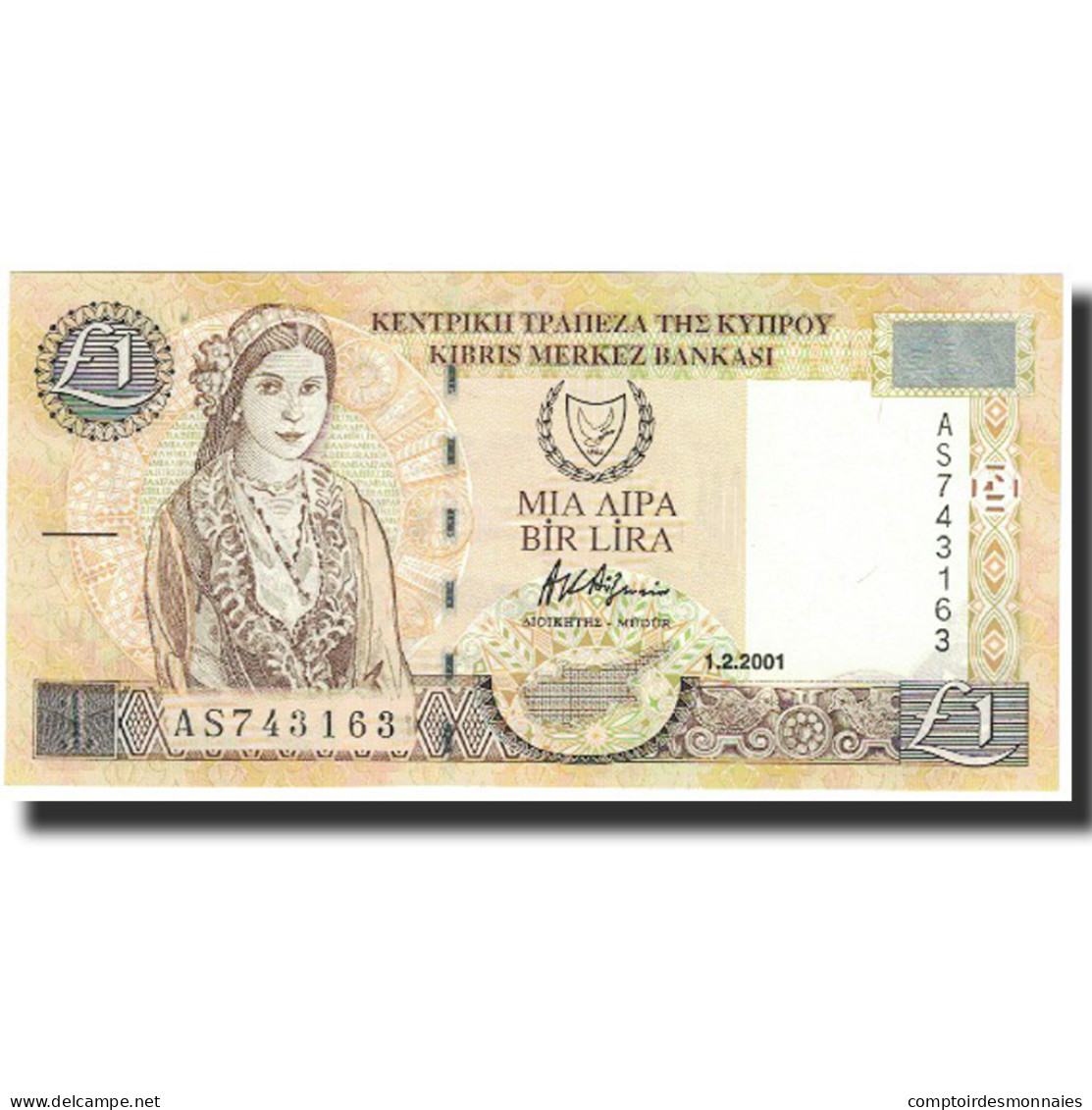 Billet, Chypre, 1 Pound, 1997, 1997-02-01, KM:57, NEUF - Malta