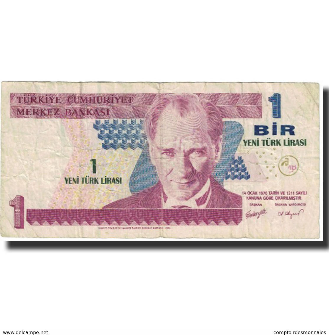 Billet, Turquie, 1 New Lira, 1970, 1970-01-14, KM:216, TB - Turquie