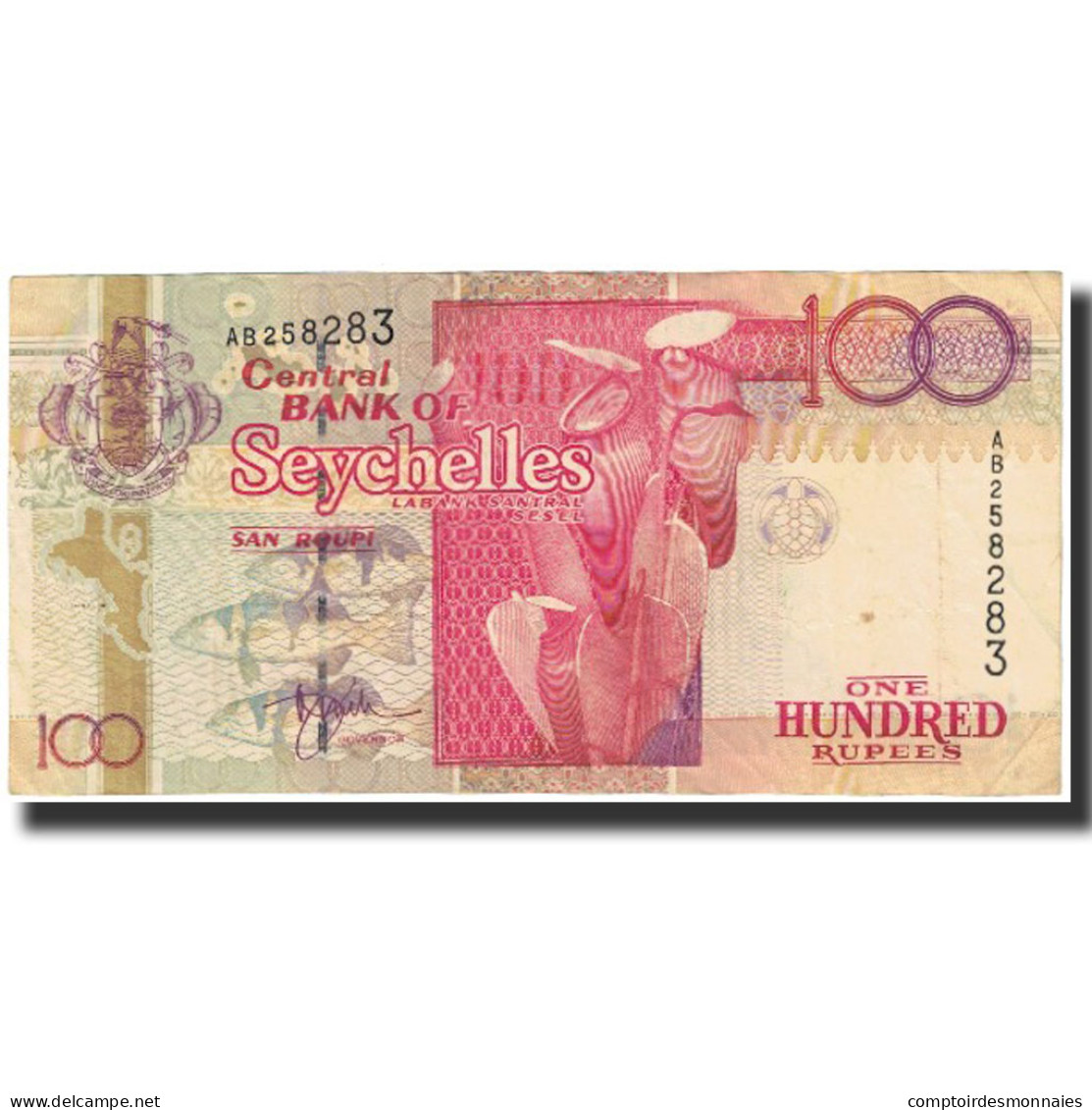 Billet, Seychelles, 100 Rupees, Undated (1998), KM:39, NEUF - Seychelles